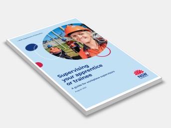 Supervising your apprentice or trainee: A guide for workplace supervisors 2021 cover